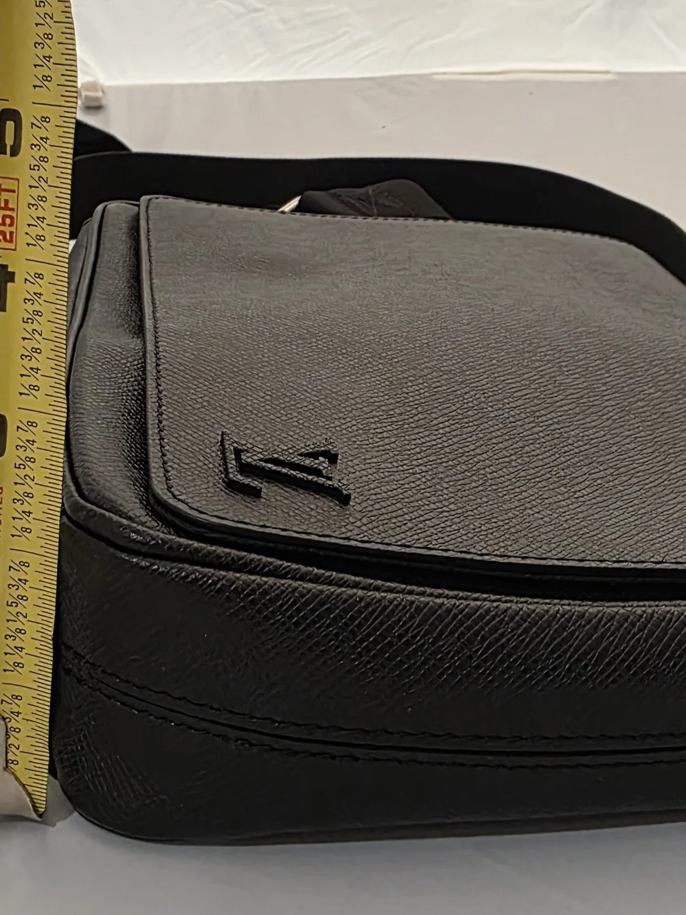 Louis Vuitton Black District PM Textured Leather Bag